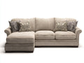 Ecksofa Stoff Beige L Form Modern 270x165x85 cm Wohnzimmer Chaise Links Komfort Polsterecke